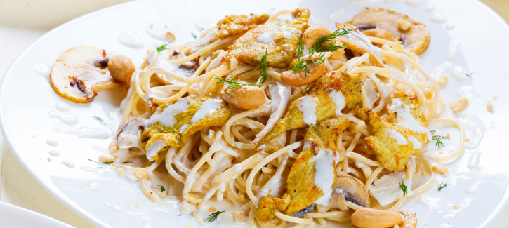 Spaghetti pollo