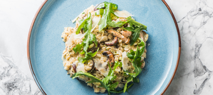 Risotto met kastanjechampignons