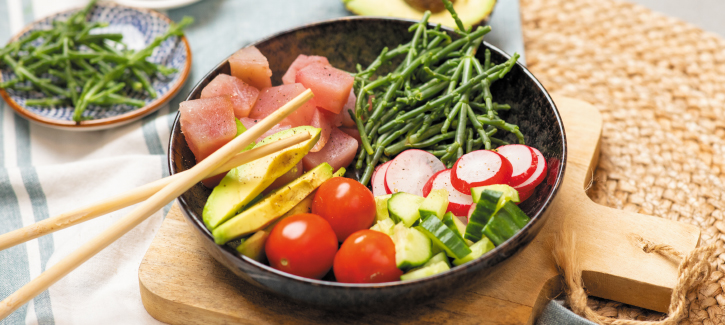 Poké bowl met verse tonijn