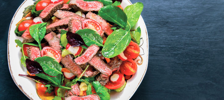 Biefstuk sashimi salade