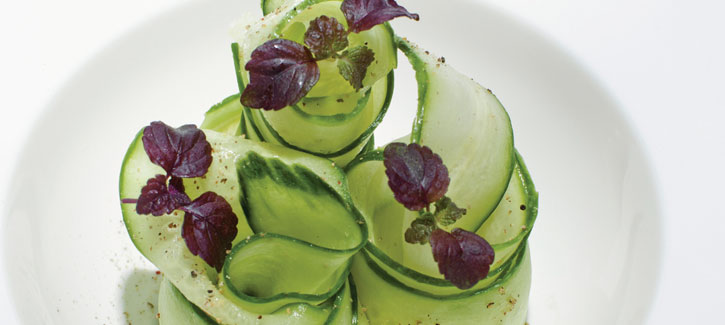 Zoetzure komkommersalade