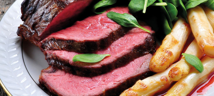 Asperge met steak