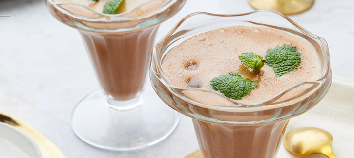Feestelijke chocolademousse
