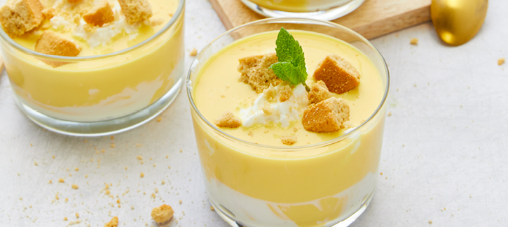 Dessert mango cantuccini