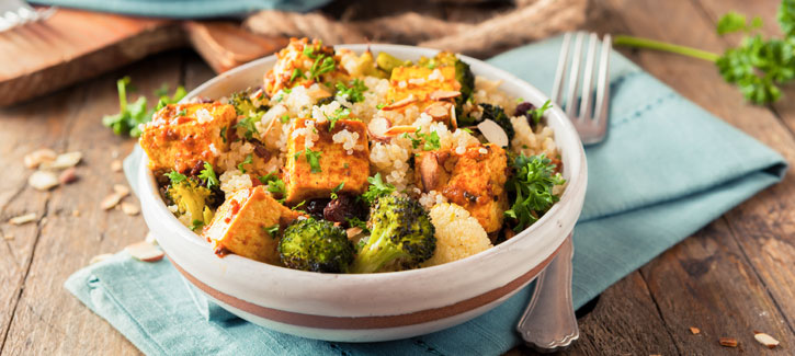 Pittige tofu met broccoli