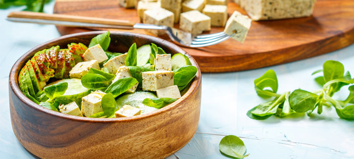 Frisse tofusalade