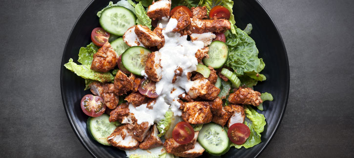 Kip tandoori salade