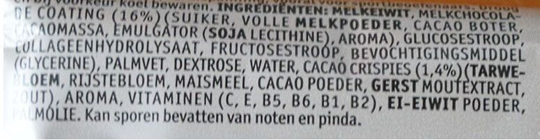 Ingrediënten reep kruidvat