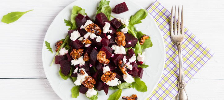 Rode bieten salade feta