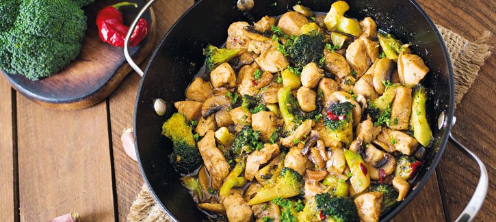 Roerbakkip broccoli - koolhydraatarme recepten PowerSlim